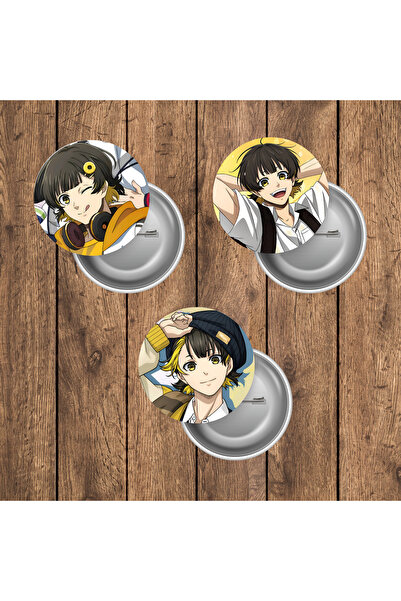 mertfigur Blue Lock Anime Buton Rozet Seti (44mm)