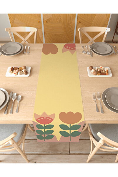 GREENDECOR زهرة البوهيمي نمط تصميم خاص عداء الرقمية المطبوعة ديكور مفرش المائ...