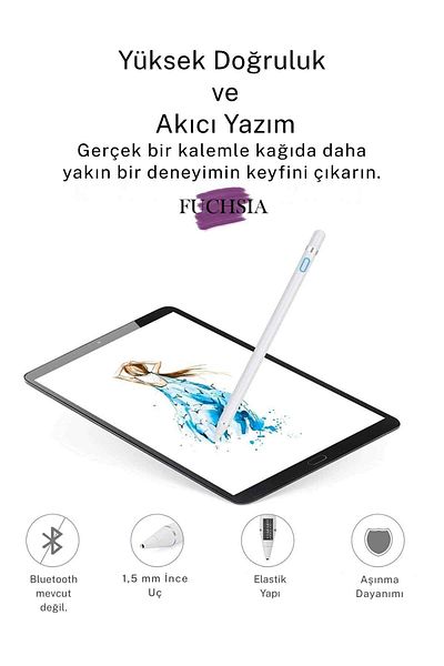 Fuchsia قلم لوحي بشاشة تعمل باللمس للكتابة والرسم المتوافق مع Pad 7 Pro / Pad 7