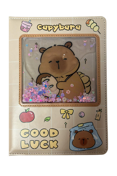 BalonKasaba Capybara Water Sequin Cover Striped Scrapbook Concept Gift