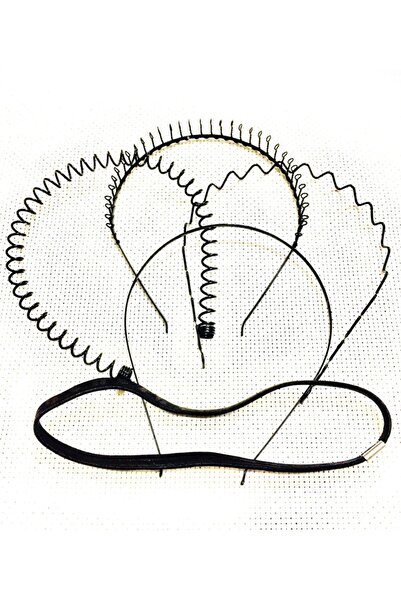 indirimsepeti Sporcu Saç Bandı, Zigzag,taç Yaylıl,taç Taraklı Taç ,düz Tel Ta...