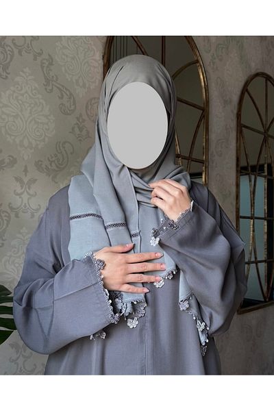 Nimet Abla Butik Hand Embroidered Prayer Robe Suit