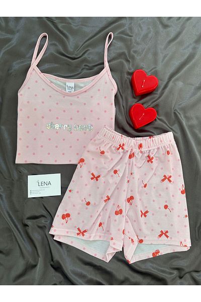 Lena Homewears Cherry Bomb Shorts Pajama Set