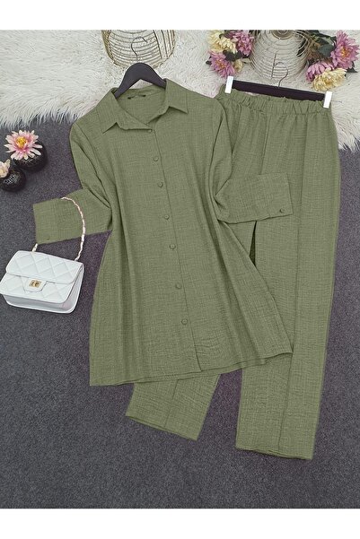 HİJABAYA Σετ παντελόνι πουκάμισο με κουμπιά