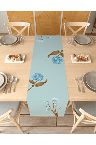 GREENDECOR Model floral boem Design special Runner cu imprimare digitală Față...