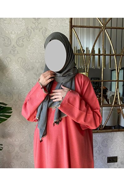 Nimet Abla Butik Hand Embroidered Prayer Robe Suit