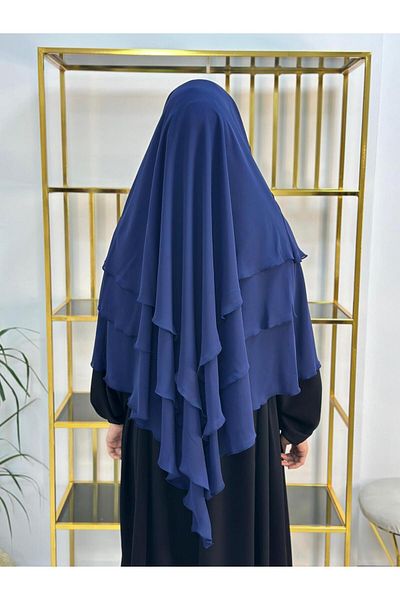 erasra class Hijab Chiffon Soufflé, Ready-Made Veil, Khımar, Hijab, Black