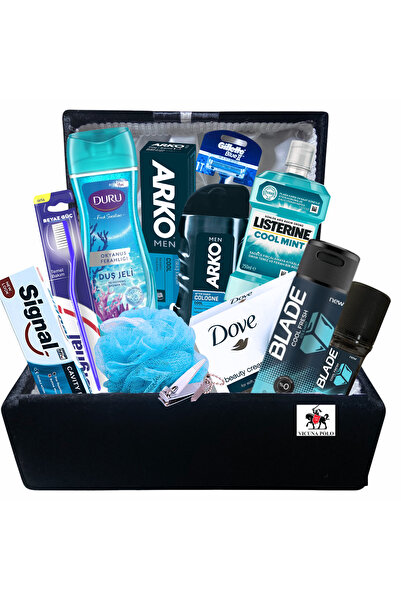 Arko Men Damat bohçası için kozmetik ürünler ve damat nişan bohça sandığı 13 ...