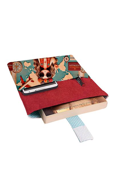 HRS Patterned Washable Pocketed Book Case 20 x 25 cm Multi-Purpose Bag Book Cover