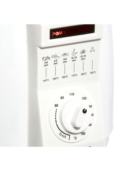 Nova Compact Deep Fryer 1L, 900W, Temp Control 80–190°C, Non-Stick Pot, LED Display, for Small Kitchens