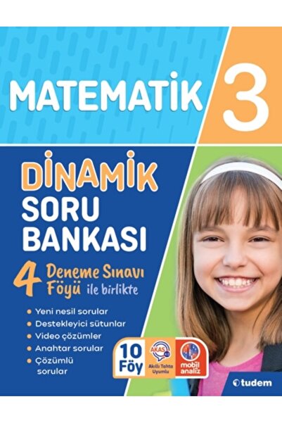 Tudem Yayınları TUDEM 3.Sınıf Matematik Dinamik Soru Bankası (degerkitap)