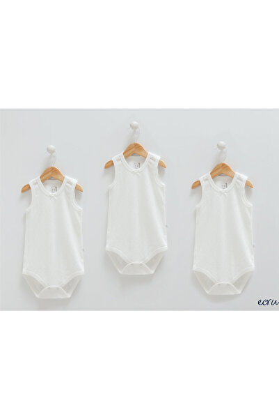 Caramell Unisex Baby Clothing - 100% Cotton, Snap, Sleeveless Undershirt, 3-P...