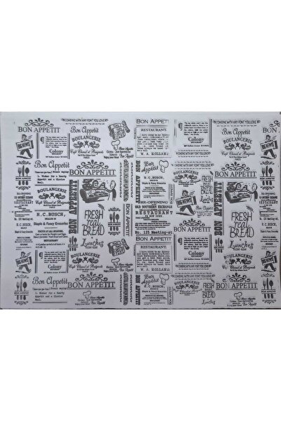 ambalajtoptancısı 24 Cm X 34 Cm 100 Adet Hamburger Ve Tost Paket Kağıdı Ve Servis Kağıdı