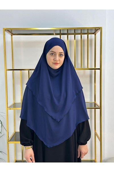 erasra class Hijab Chiffon Soufflé, Ready-Made Veil, Khımar, Hijab, Black