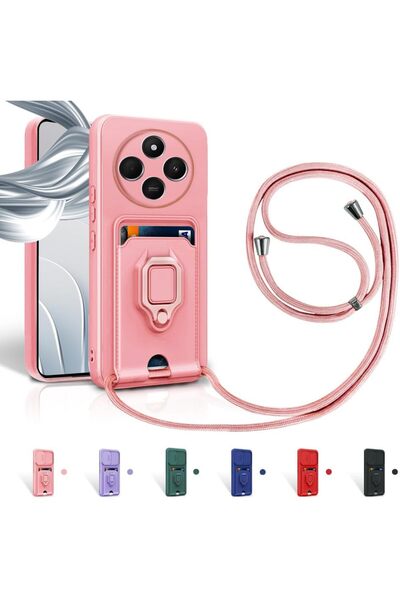 Rivor حافظة لهاتف Xiaomi Redmi 14C & Poco C75 مع حامل بطاقات منزلق لحماية الك...