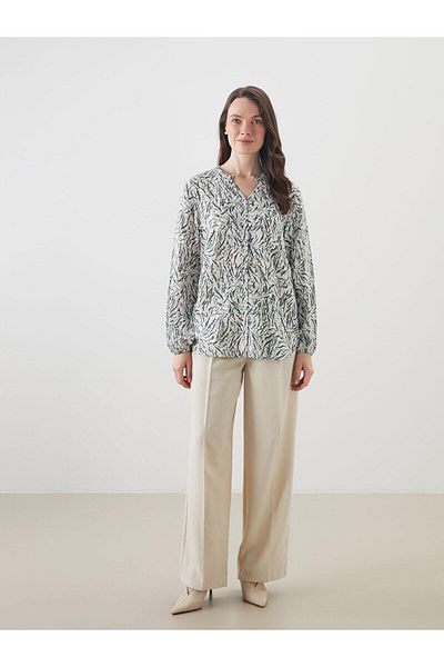 LC Waikiki Lcw Grace Women's Shirt with Escaped Collar Pattern (S5)