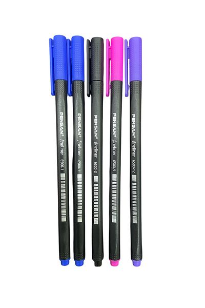 Pensan Fineliner Pen 0.4mm Set of 5
