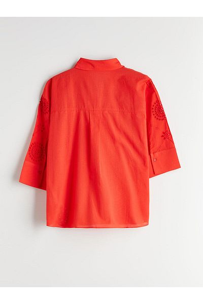 LC Waikiki Cămașă oversize ajurata pentru femei LCW Vision (S5)