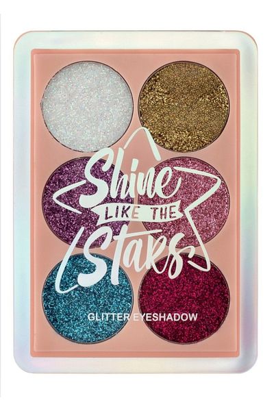 Sibelon Glitter Eyeshadow Palette 6 Pcs
