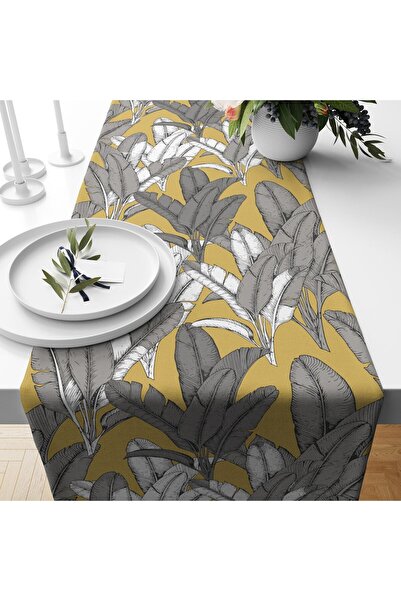 MUN HOME Imprimat digital 40x140 cm catifea Runner cu margini pliate cusute