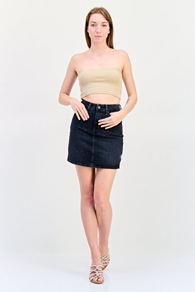 Esprit Women Embellished Mini Skirt, Black