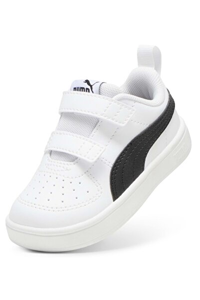 Puma Rickie V Inf 391328-37 Orthopedic Baby Sports Shoes White-Black