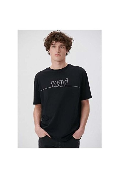 Mavi Logo Printed Black Men's T-Shirt M0610254-900