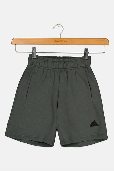 adidas Kids Boy Brand Logo Outdoor Shorts, Dark Sage