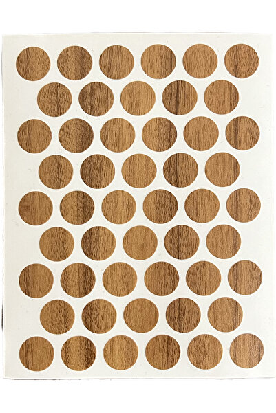 Genel Markalar Yapışkanlı Vida Gizleme Yapıştırma Vida Tapası Tıpası Açık Ceviz Vida Kapatıcı (50 Adet)