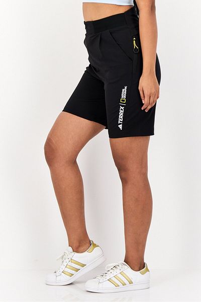 adidas Terrex X National Geographic Women Sportswear Fit Outdoor Shorts, Black