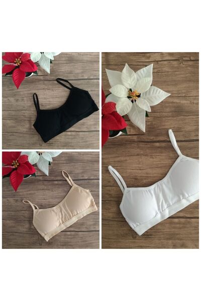 Cooqpoo 3 részes pántos Xs/s-m/l méretű napi sport melltartó eltávolítható párnákkal 930