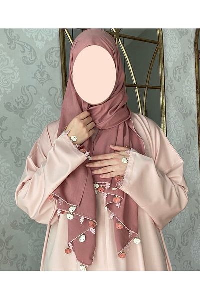 Nimet Abla Butik Hand Embroidered Prayer Robe Suit