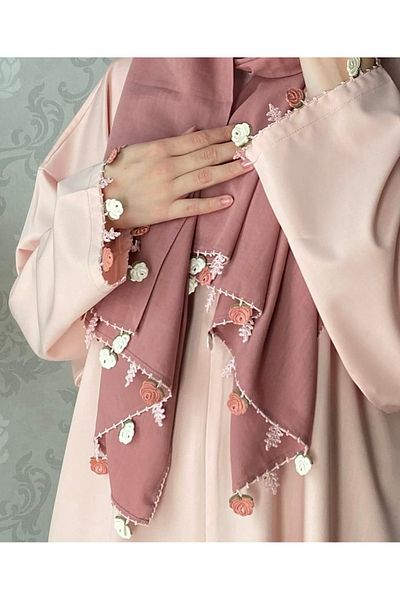 Nimet Abla Butik Hand Embroidered Prayer Robe Suit
