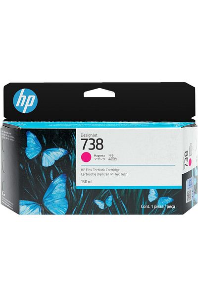HP HP DesignJet Magenta Ink Cartridge 738 - 130ml