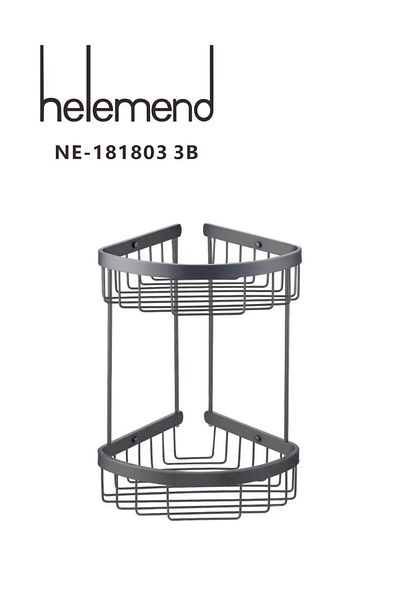 HELMED Matte black 304 side shelf