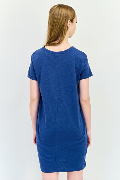 GAP Women Brand Logo Mini Dress, Blue