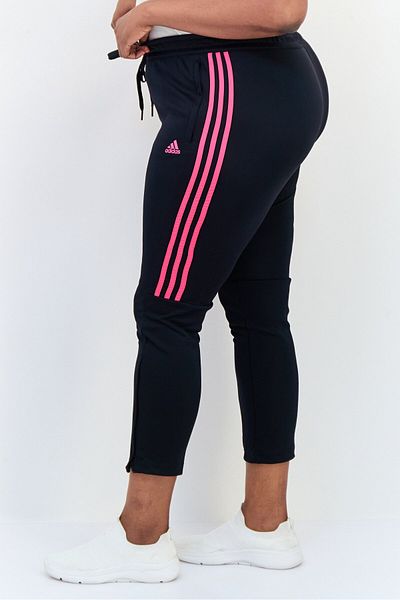 adidas Women Plus Size Drawstring Training Track Pants, Black