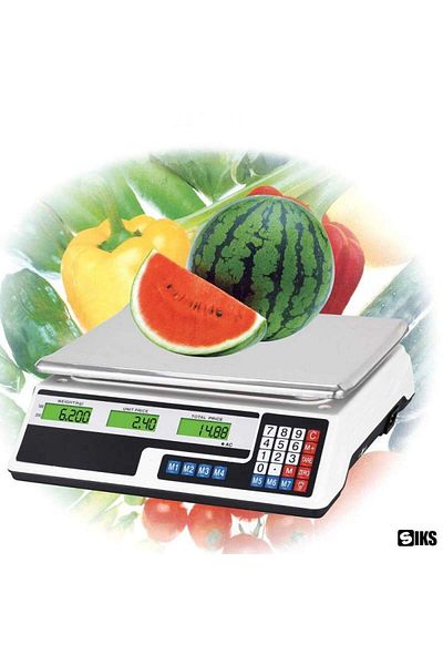 SIKS Commercial Electronic Scale, Max Weighing 40 Kg, Memory Function, Double Illuminated Display