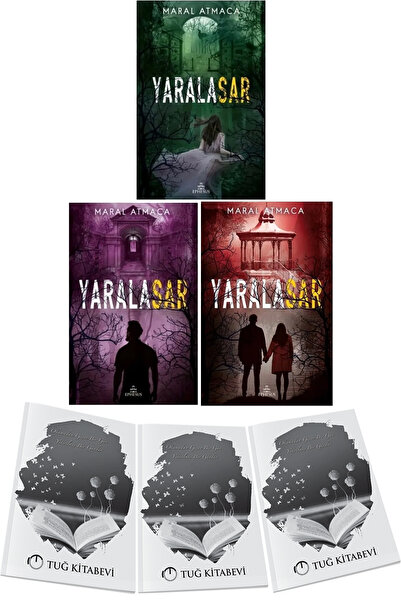 Ephesus Yayınları Yaralasar 2-3-4 Karton Kapak Maral Atmaca 3 Kitap + Hediyeli