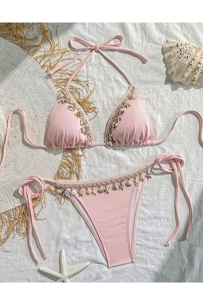 G&H UNDERWEAR Σετ μπικίνι Pink Seashell