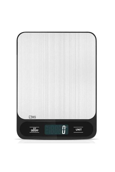 SIKS Electronic Kitchen Scale, Capacity 2g-10Kg, LCD Display, Unit Conversion, 140x16x187mm