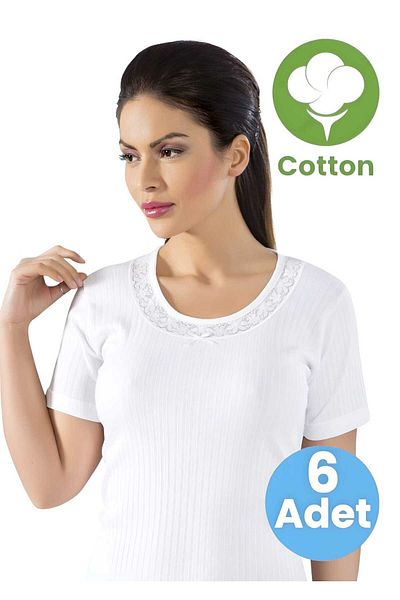 Tezzgelsin Women's 6-Piece Half Sleeve Camisole Tank Top