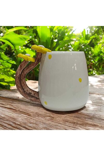 seda seramik Handmade Daisy Special Design Ceramic Coffee Mug Mug Cup 400 ml