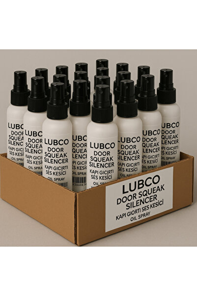LUBCO Kapı Menteşe Gıcırtı Ses Kesici Püskütme Sıvı Gres Yağ Spreyi 150 ml X 3 Adet