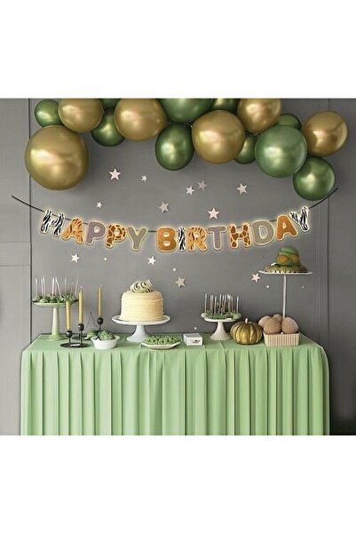 DÜVENCİ TİCARET Banner cu design personalizat, tematică Safari Fericită