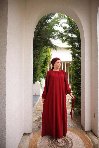 Nissra Φόρεμα Ankanoor Raglan με μανίκια με κορδόνι γιακά Anka255089