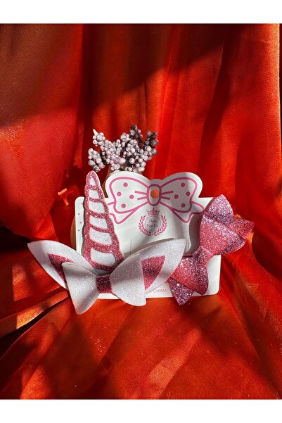 ŞİMŞEK BİJUTERİ UNİCORN VE KURDELE ÇOCUK/BEBEK TOKA SETİ