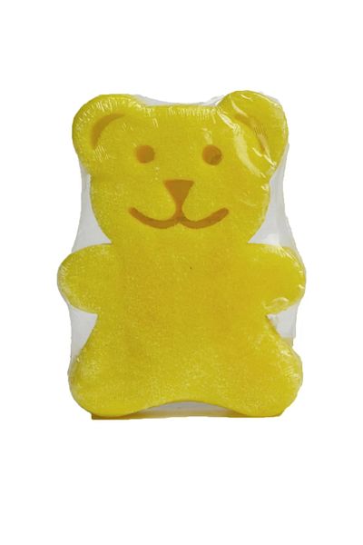 BALCI HEDİYELİK Colorful soap - mixed fruit soap with spongy teddy bear