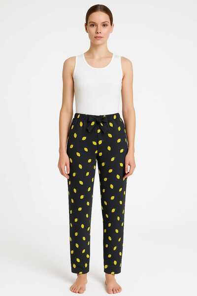 Sashaa Collection جزء سفلي من بيجامة من نسيج ميلانو الناعم والمريح والمريح مع...