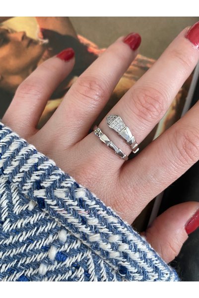 Pinery Jewels الزركون حجر الأفعى خاتم المرأة